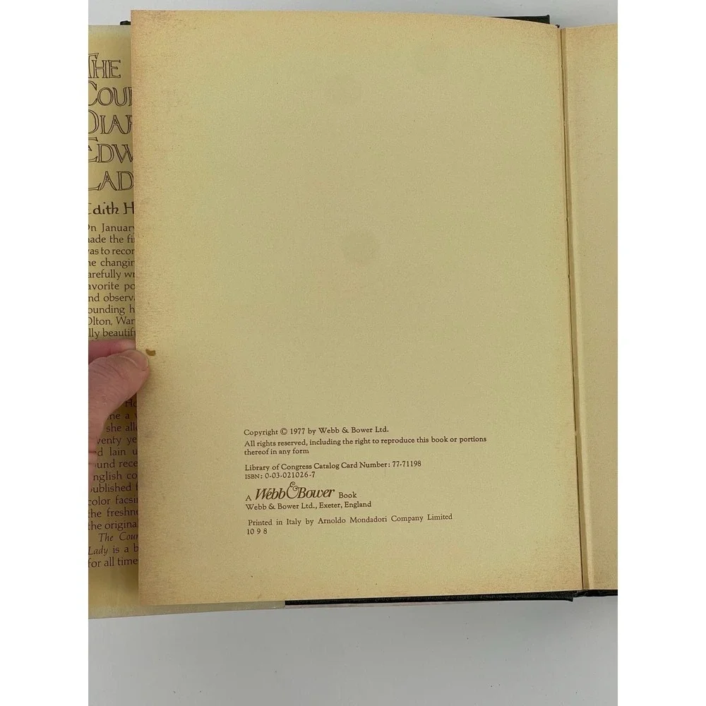 The‎ Country Diary of an Edwardian Lady Hardcover 1977 Edith Holden